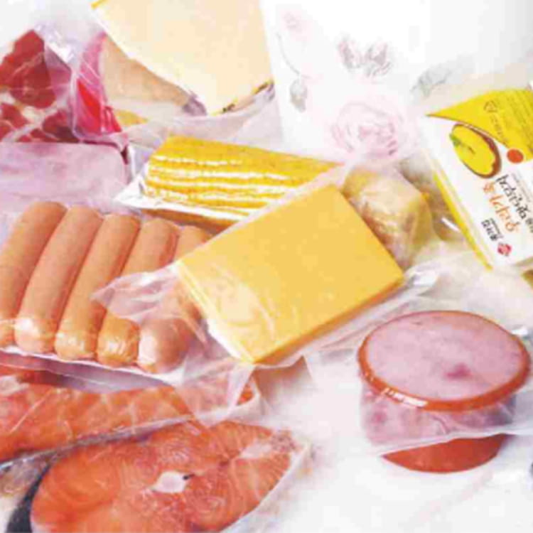 Coextrudierte Kunststofffolie für Käse, Wurst und Fleisch mit hoher Barriere